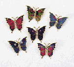 Image of BRASS BUTTERFLY PINS