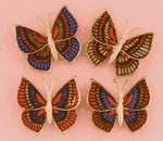 Image of BRASS BUTTERFLY PINS