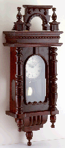 Image of WOOD WALL CLOCK WPENDULUM