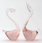Image of PR GLASS SWAN PAPERWEIGHTS