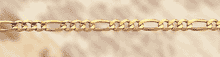 Image of 14K 20 IN. FIGARO CHAIN