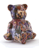Image of PATCHWORK BEAR-FLORAL PATTERN