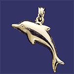 Image of 14K GOLD DOLPHIN PENDANT