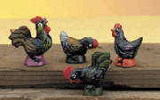Image of ROOSTER  HEN SET 4PC