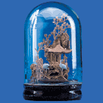 Image of CORK SCULPTURE IN GLASS DOME