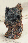 Image of ALAB. CARVED WOLFS HEAD