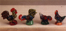Image of 4-PC ROOSTER SET