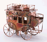 Image of MUS. STAGECOACH METAL SCULP.