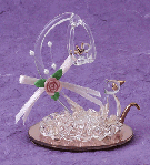 Image of SPUN GLASS BIRD IN CAGE WCAT