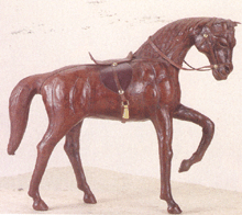 Image of LEATHER HORSE WSADDLEHARNESS