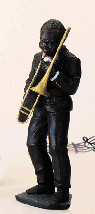 Image of BLUES TROMBONE PLAYER STANDING