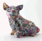 Image of PATCHWORK PIG-FRUITS  FLOWERS