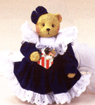 Image of TEDDY IN BLUEWHITE DRESS