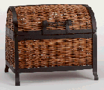 Image of METAL RATTAN CHEST