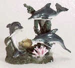 Image of PORC TRIPLE DOLPHINS