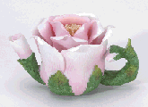 Image of PORC 2-TONE PINK ROSE TEAPOT