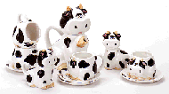Image of PORC 13-PC BLAWHI COW TEASET