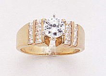 Image of LADYS 14K DIA. WEDDING RING - Size 05