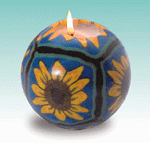 Image of SUNFLOWER ROUND CANDLE