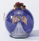 Image of XMAS GLASS ORNANMENT ANGEL