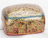 Image of GOLD RECTANGULAR TRINKET BOX