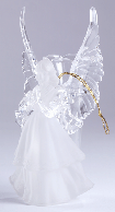 Image of FROSTED ACRYLIC ANGEL VASE