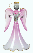 Image of XMAS ORNAMENT PINK ANGELROSE