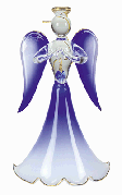 Image of XMAS ORNAMENT BLUE ANGELHEART