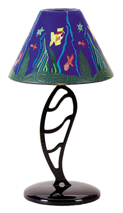Image of FIMO AQUARIUM CANDLE LAMP