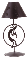 Image of METAL KOKOPELLI CANDLE LAMP