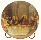 Image of 9 IN. PLATE WLAST SUPPER PRINT