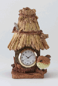 Image of ALAB. SPARROW  HOUSE CLOCK