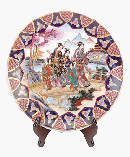 Image of ORIENTAL PLATE WSTAND-FAMILY