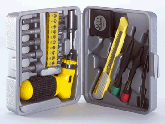 Image of 24 PC. TOOL SET IN GRAY CASE