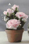 Image of SCENT SOAP PINK ROSES IN POT