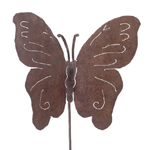 Image of RUSTED BUTTERFLY ON STICK