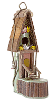 Image of THATCHED ROOF SHOE BIRDHOUSE