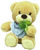 Image of PLUSH BABY BOY TEDDY BEAR
