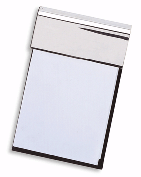 Image of SILVER PLATE MEMO HOLDER