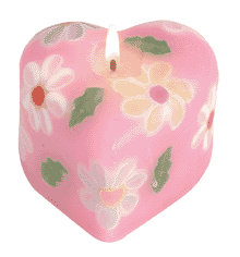 Image of SCENTD HEART CNDLE-60S FLORAL