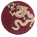 Image of ALAB. GOLD DRAGON ROUND PLAQUE