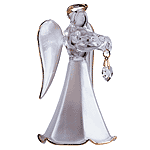 Image of GLASS ANGEL ORNAMENT - JUNE