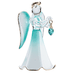 Image of GLASS ANGEL ORNAMENT -DECEMBER
