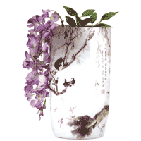 Image of PATCHWORK CHINESE PAINTNG VASE