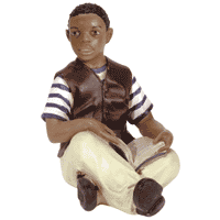 Image of ALAB. AFRO AMER. BOY READING