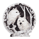 Image of ALAB. WHITE WOLVES PLATE