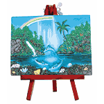 Image of ALAB DOLPHINS PAINTINGEASEL