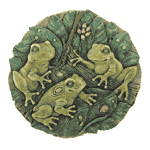 Image of ALAB GARDEN FROGS PLAQUE