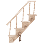 Image of WOOD STAIRCASE SHELVES