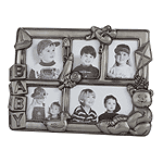 Image of Pewter Baby Collage Frame